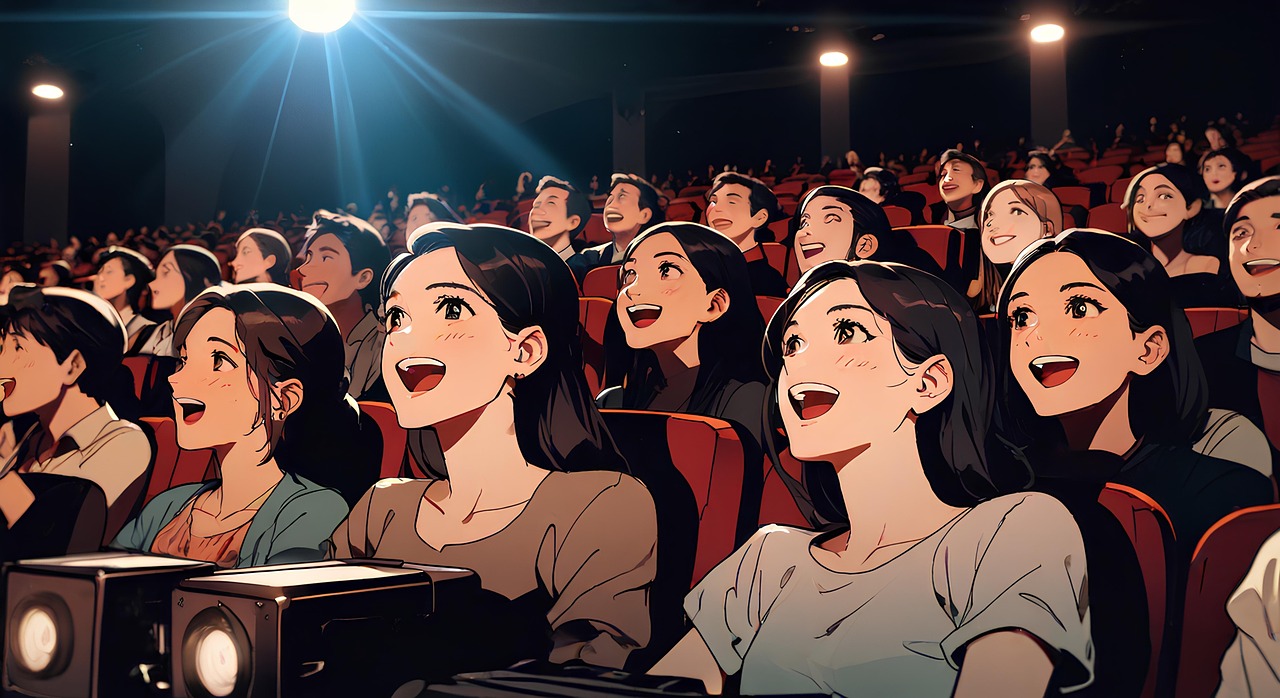 theater, movie, animation, audience, manga, people